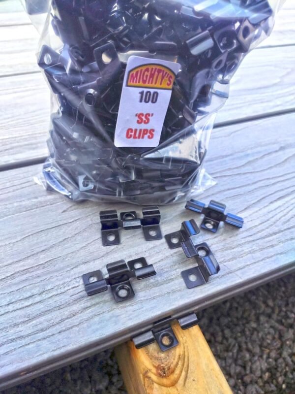 SS Clips for Composite Decking. 100 pack